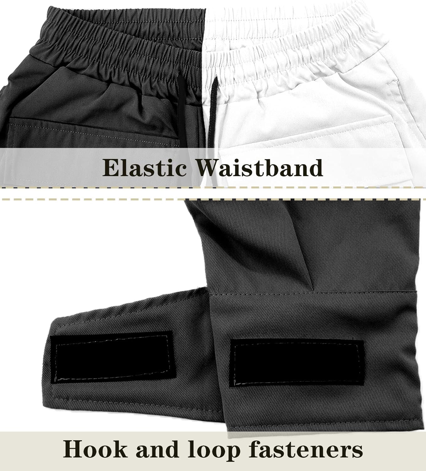 AIEOE Cargobyxor, herr, hip hop, techwear, cargobyxor med reflekterande ränder, streetwear, punkbyxor, joggingbyxor, joggingbyxor med fickor, elastisk linning