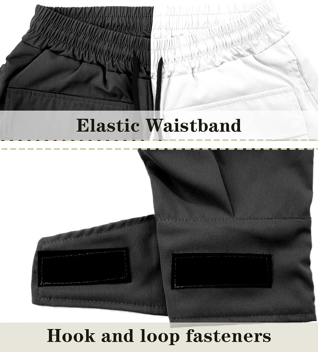 AIEOE Cargobyxor, herr, hip hop, techwear, cargobyxor med reflekterande ränder, streetwear, punkbyxor, joggingbyxor, joggingbyxor med fickor, elastisk linning