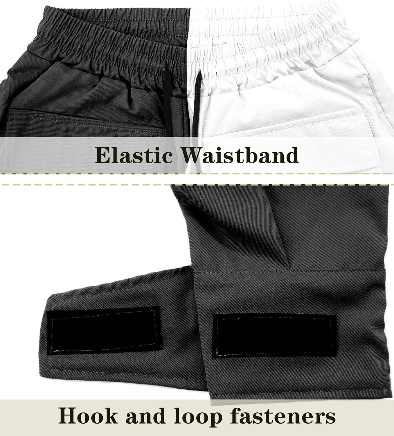 AIEOE Cargobyxor, herr, hip hop, techwear, cargobyxor med reflekterande ränder, streetwear, punkbyxor, joggingbyxor, joggingbyxor med fickor, elastisk linning