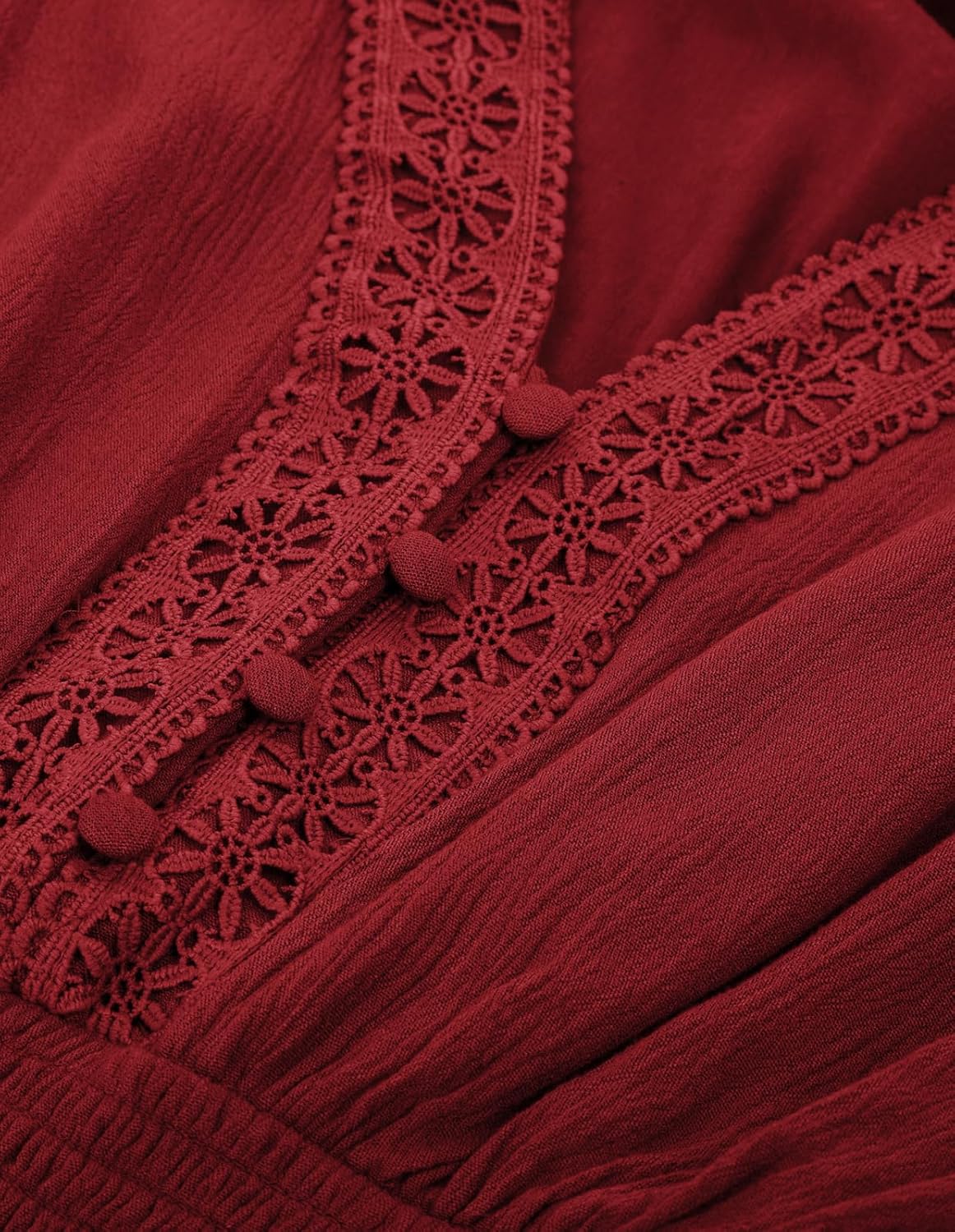Scarlet darkness kvinnor renässans toppar spets v-ringad lykta ärm smockad blus