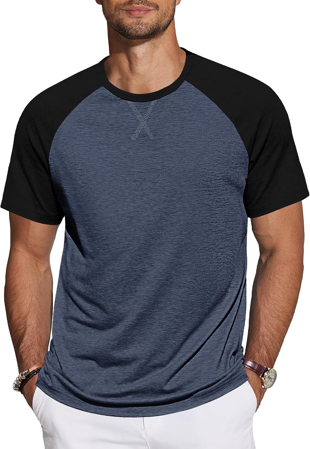 TARAINYA T-shirt herr bomull kortärmad rund hals enfärgad skjortor män sommar M-4XL