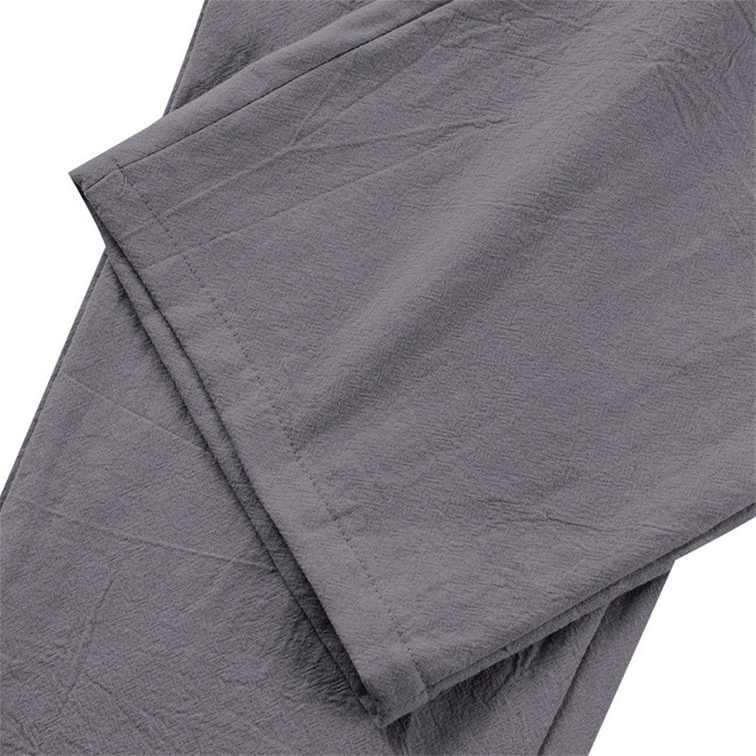 Snygga herrbyxor med raka ben med dubbelvikt och lös passform, lätta och ventilerande, perfekta för vardag, semester och fest.