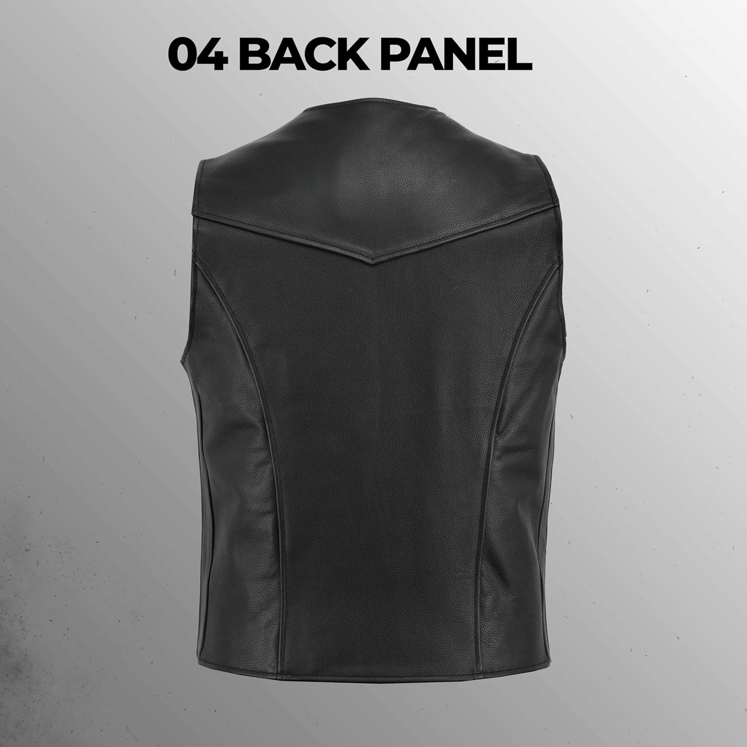 Leatherick män äkta läder väst svart - cyklist stil casual mode