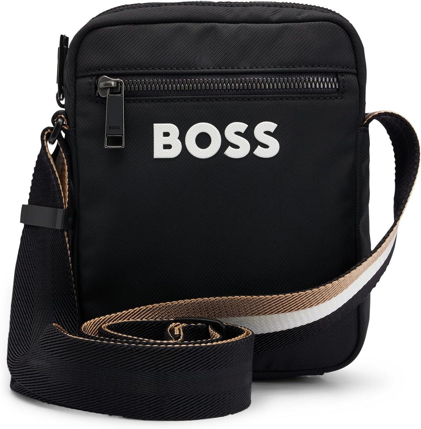 BOSS Axelväska för män, crossbag Catch 3.0 NS zip, Black1, Einheitsgröße