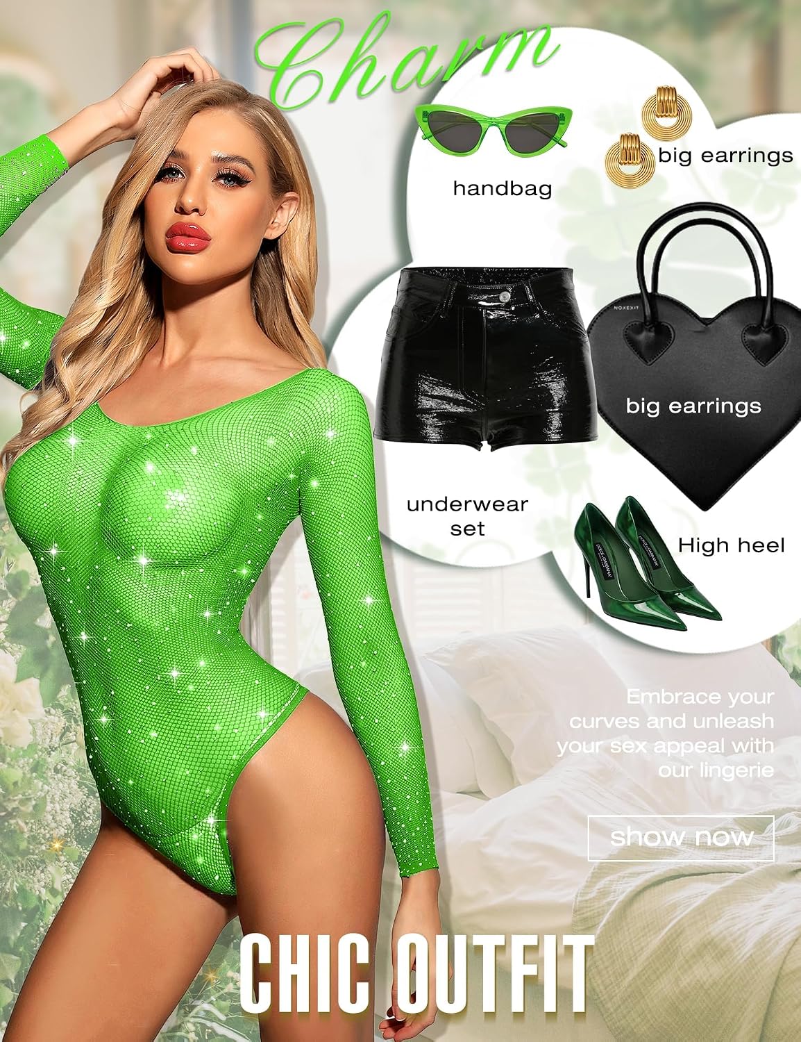RSLOVE damunderkläder fisknät bodysuit sexiga kläder nät kroppsstrumpor