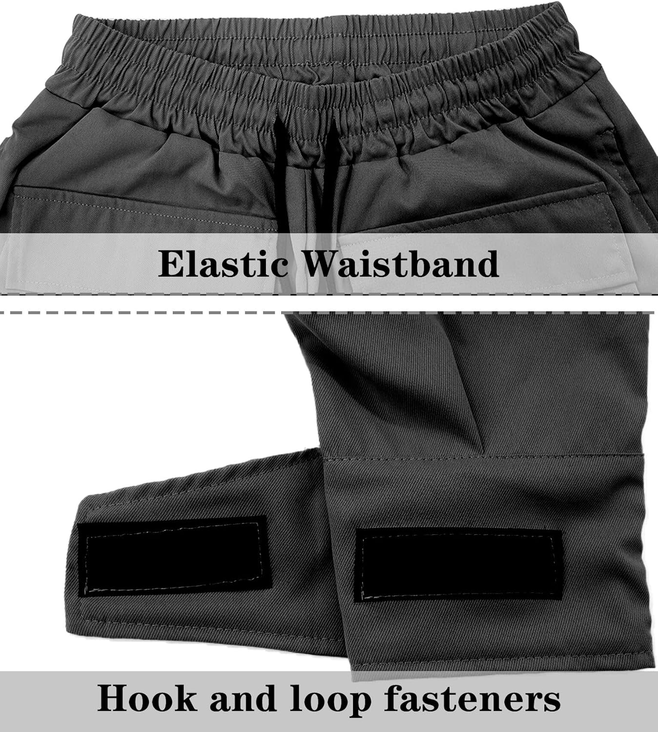 AIEOE Cargobyxor, herr, hip hop, techwear, cargobyxor med reflekterande ränder, streetwear, punkbyxor, joggingbyxor, joggingbyxor med fickor, elastisk linning