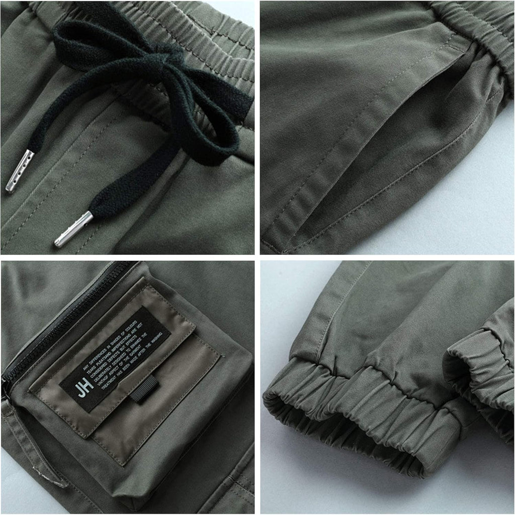XYXIONGMAO Multi-Pocket lösa overaller vardagliga funktionella byxor cargo joggingbyxor techwear harem hip hop byxor för män