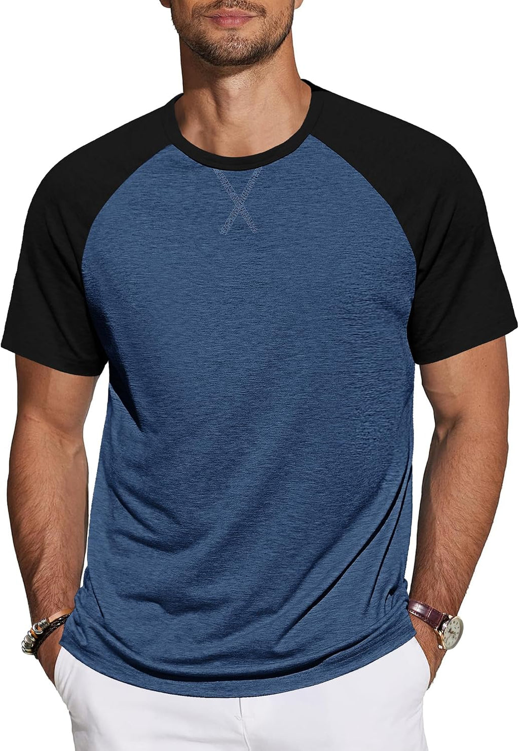 TARAINYA T-shirt herr bomull kortärmad rund hals enfärgad skjortor män sommar M-4XL