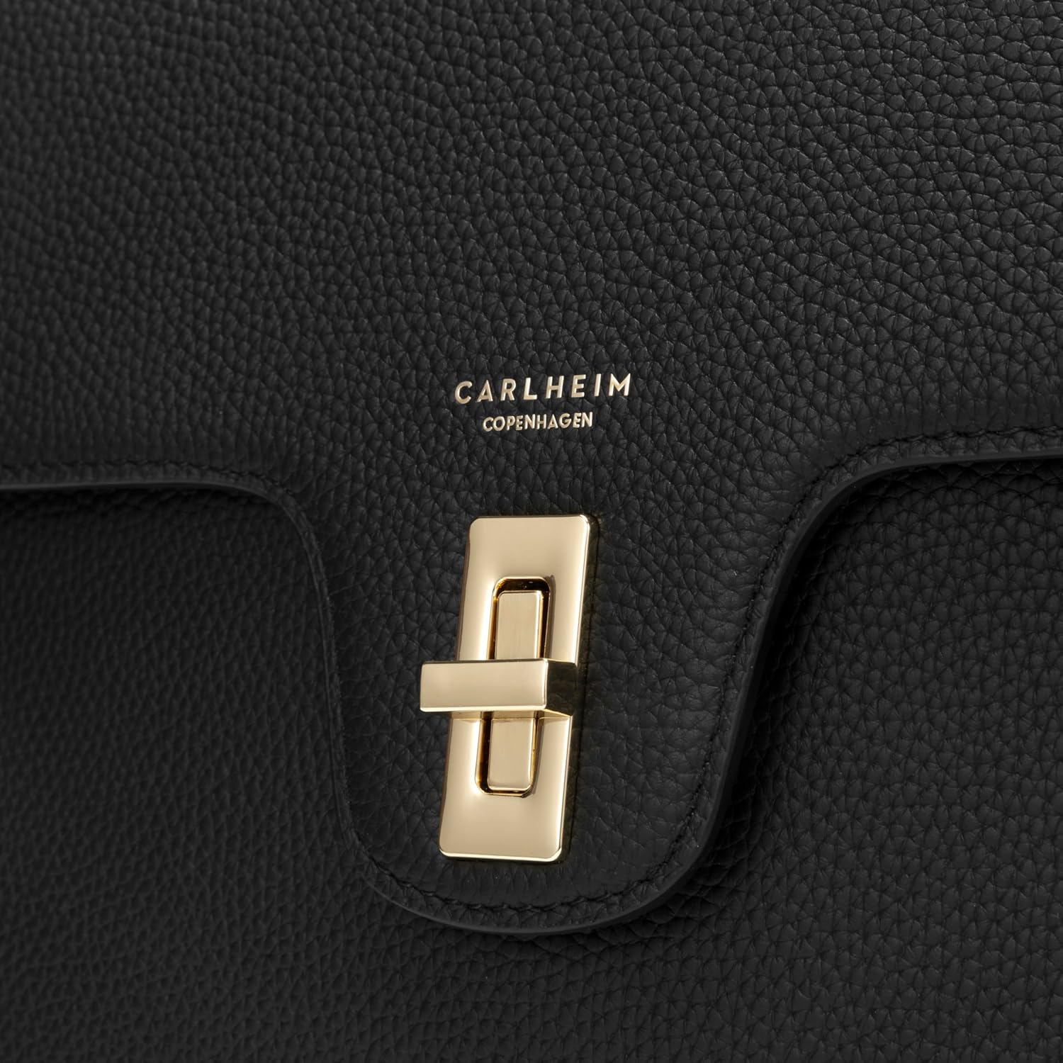 Carlheim, Skagen Genuine Leather collection, Estelle Genuine Leather Handbag (Black)