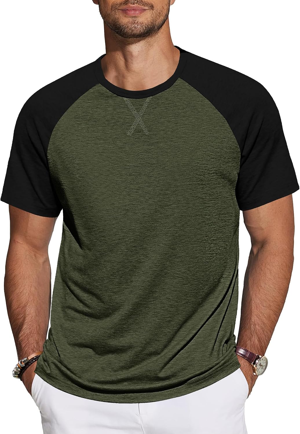 TARAINYA T-shirt herr bomull kortärmad rund hals enfärgad skjortor män sommar M-4XL