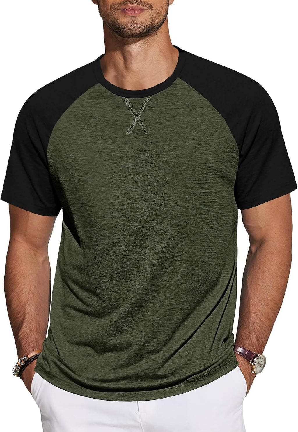 TARAINYA T-shirt herr bomull kortärmad rund hals enfärgad skjortor män sommar M-4XL