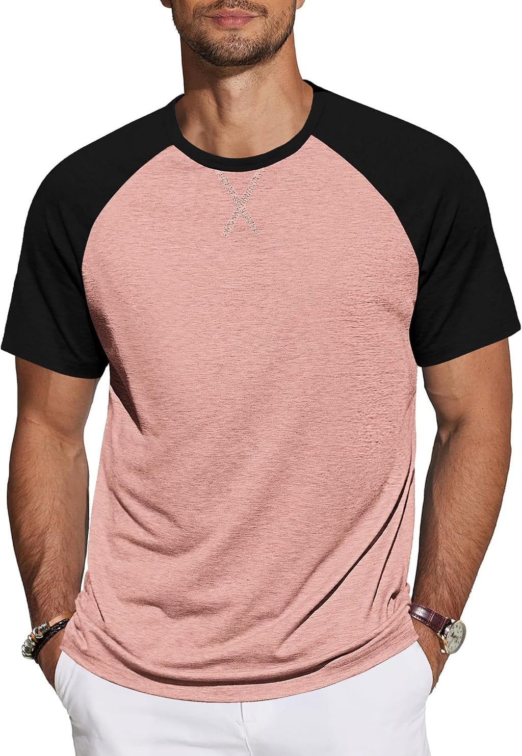 TARAINYA T-shirt herr bomull kortärmad rund hals enfärgad skjortor män sommar M-4XL