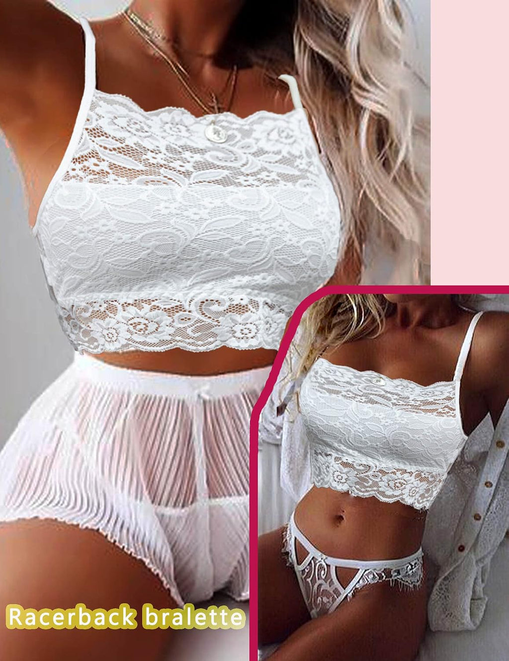 Avidlove Damer spets crop top camilose undertröja magfri toppar