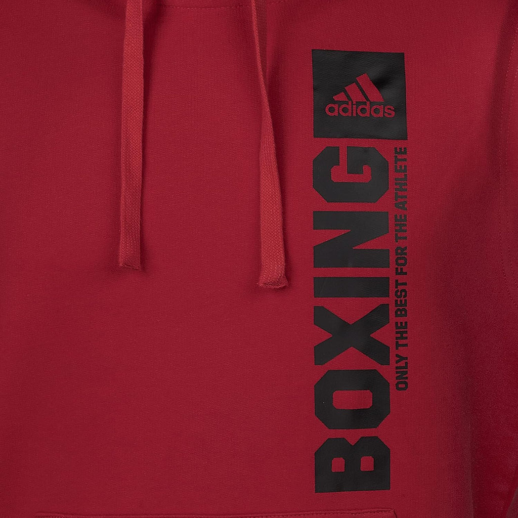 adidas Herr community vertikal huvtröja ärmlös boxning huvtröja ärmlös, röd/svart, XL, Röd/svart, XL