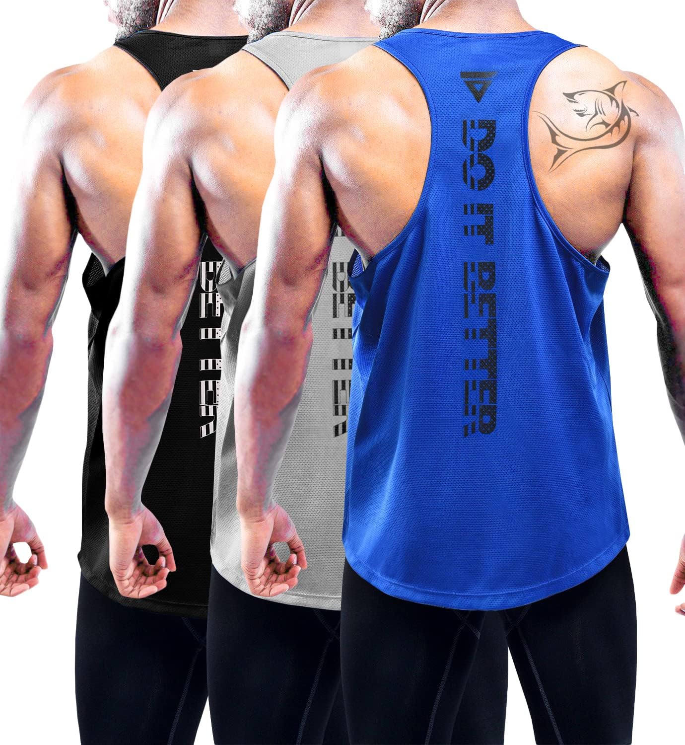 Boyzn 1 eller 3-pack herrlinne, sommar, ärmlösa t-shirts, ventilerande muskelskjortor, armtröjor, gym, träning, linne, sport, undertröja, gym, bodybuilding, ärmlös t-tröja för löpning