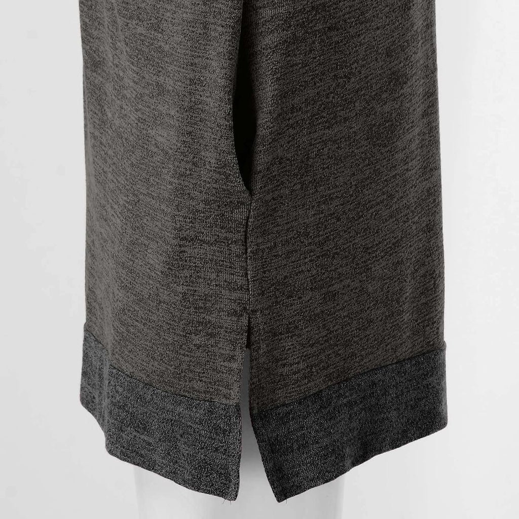 HUIFUAO T-shirt för kvinnor långärmad rund hals färgblock delad topp lös pullover topp skjorta kvinnor svart plus size t-shirt