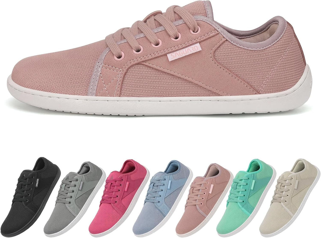 SAGUARO Unisex Knit Barfoot skor med Zero Drop Sula, Luck , Storlek 36–48