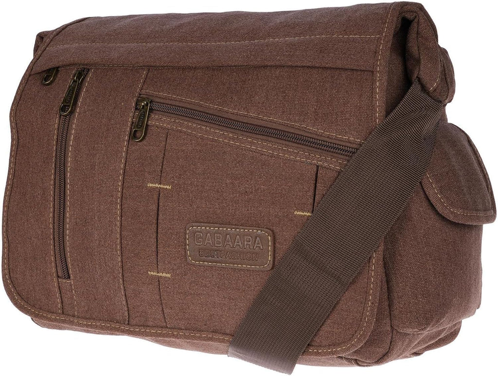 Christian Wippermann stor XL herr dam väska axelväska kanvas Messenger Bag