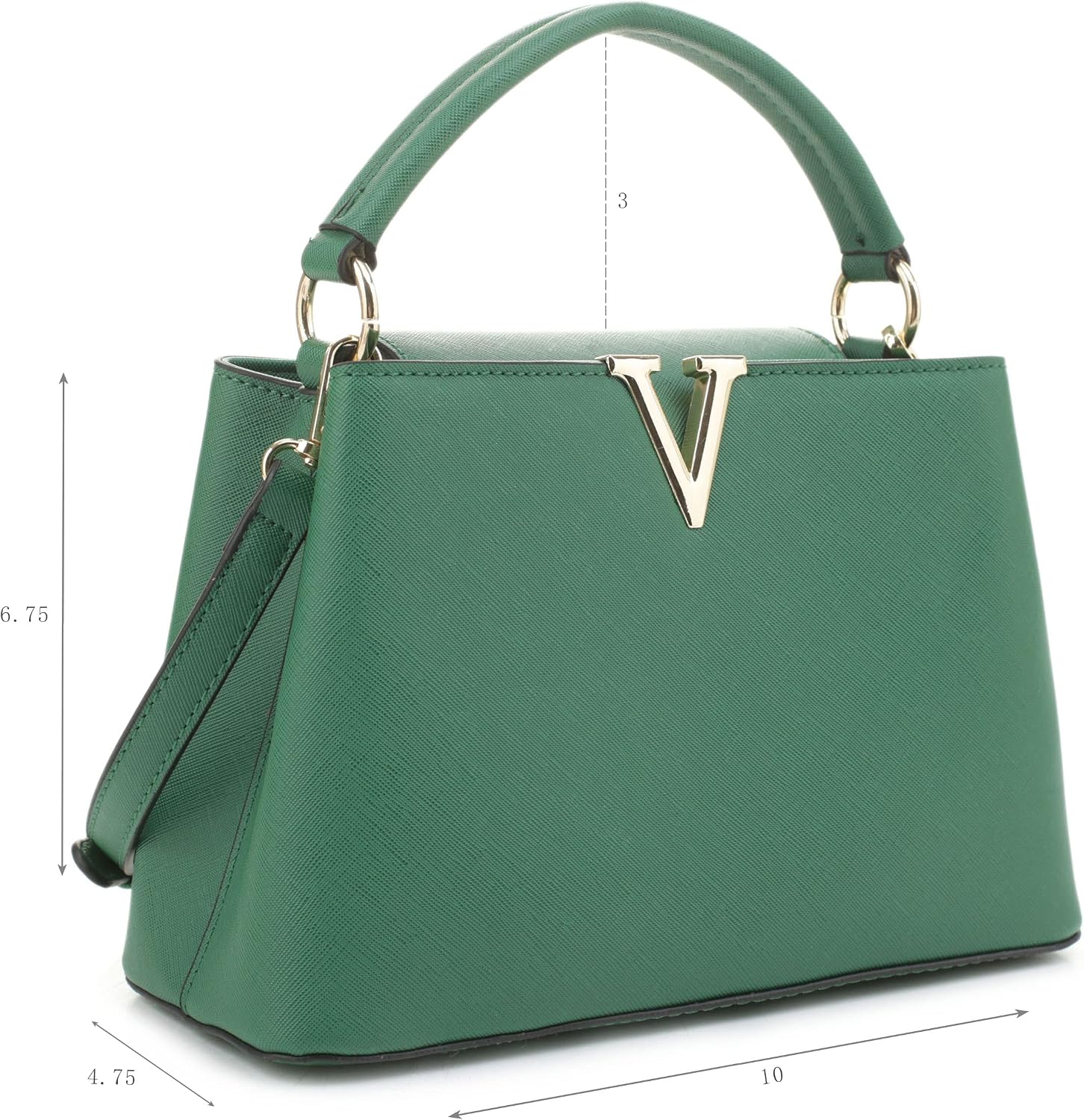 EVVE liten skolväska för kvinnor klassisk topphandtag handväskor mode crossbody handväskor med axelrem