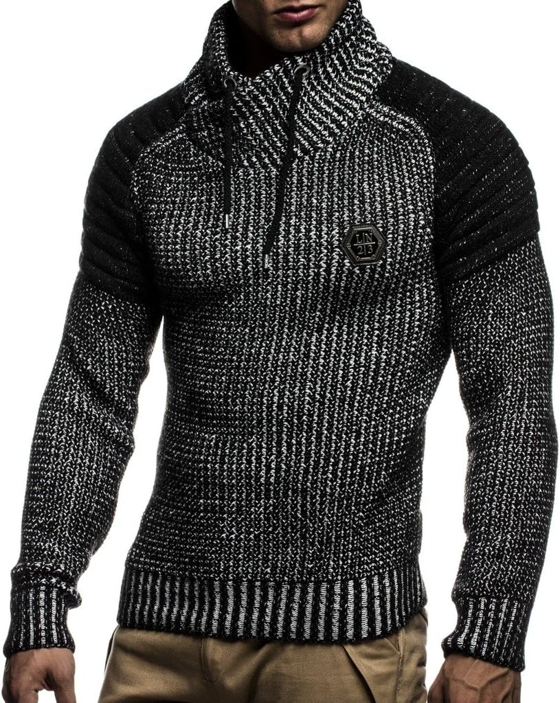 Leif Nelson Pullover stickad tröja för män LN-5235