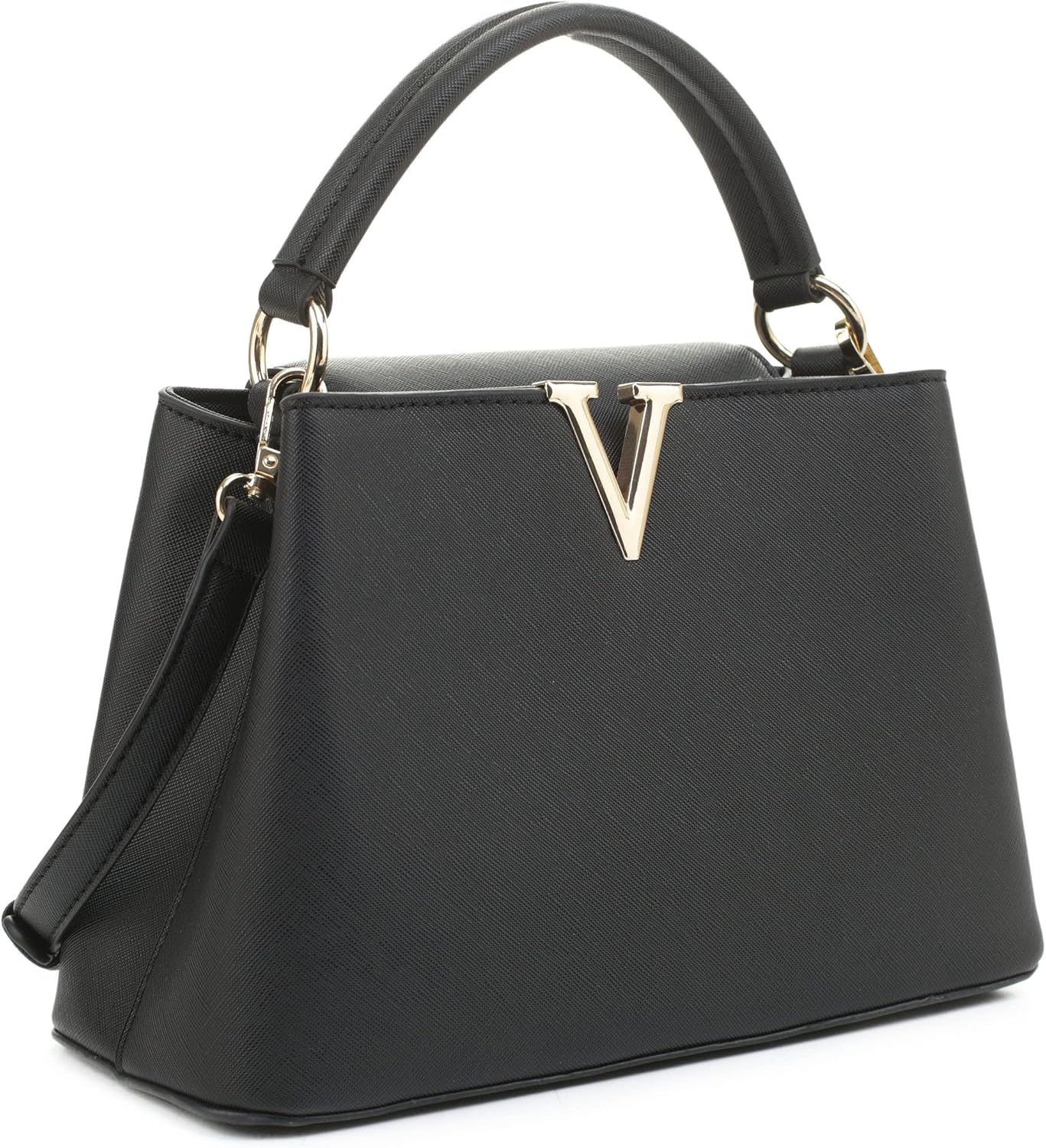 EVVE liten skolväska för kvinnor klassisk topphandtag handväskor mode crossbody handväskor med axelrem