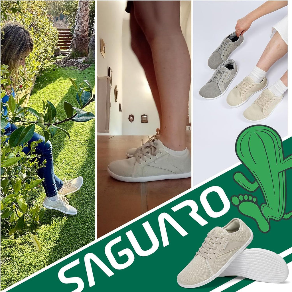 SAGUARO Unisex Knit Barfoot skor med Zero Drop Sula, Luck , Storlek 36–48
