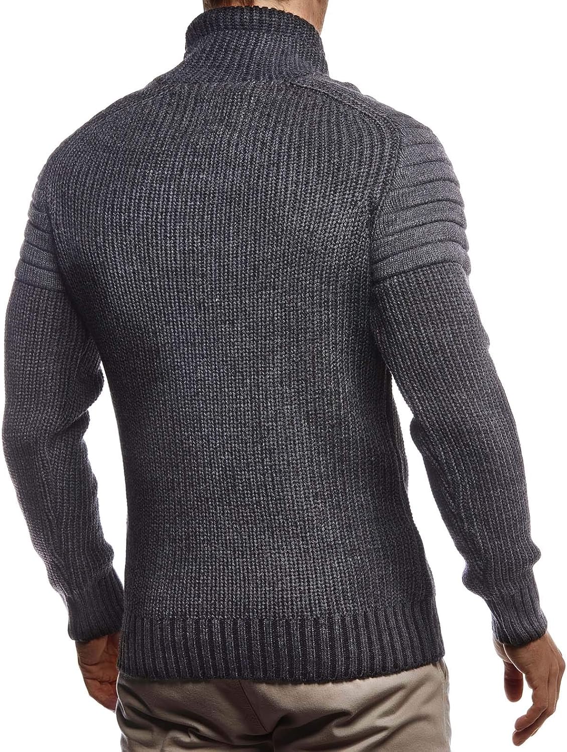 Leif Nelson Pullover stickad tröja för män LN-5235