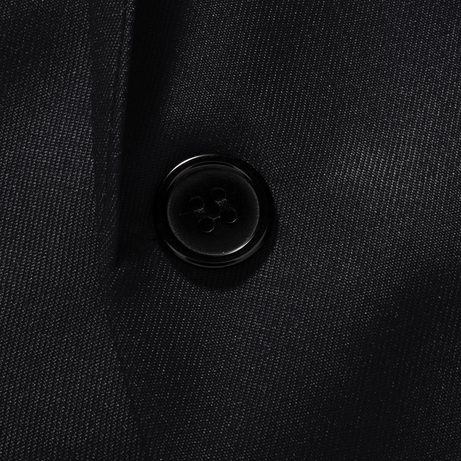 Herr smal passform en knapp blazer jacka notch kavajslag svart trim ficka solid sportdräkt kappa för vardaglig fest bal