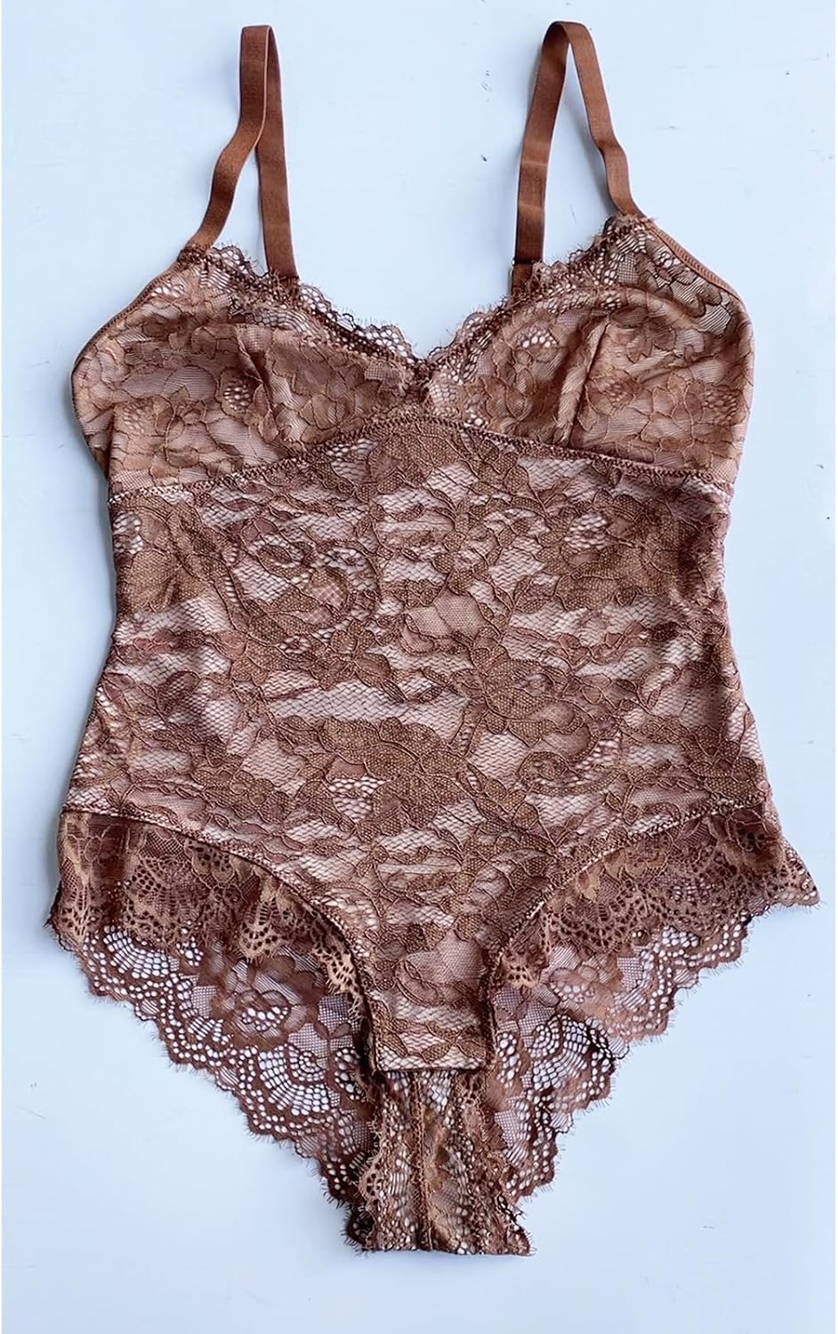 Onewus dam plus size bodysuit med höftlyft