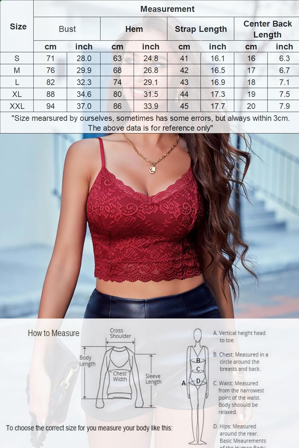 Avidlove dam spets bustier topp sexig bralette undertröja basic spagettiremmar camisole V-ringad rygg urtagning design tank toppar crop