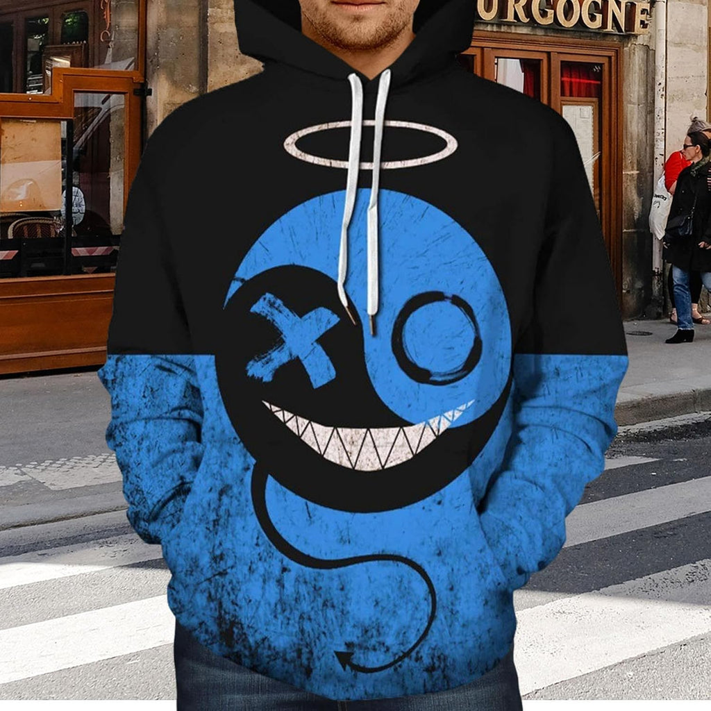 Skräck Hoodie,Skräck Hip-Hop Långärmad Printed | Fashion Rock Hoodies med skräckteman, Casual Street Hip Hop Rolig Hoodie för män kvinnor Imtrub
