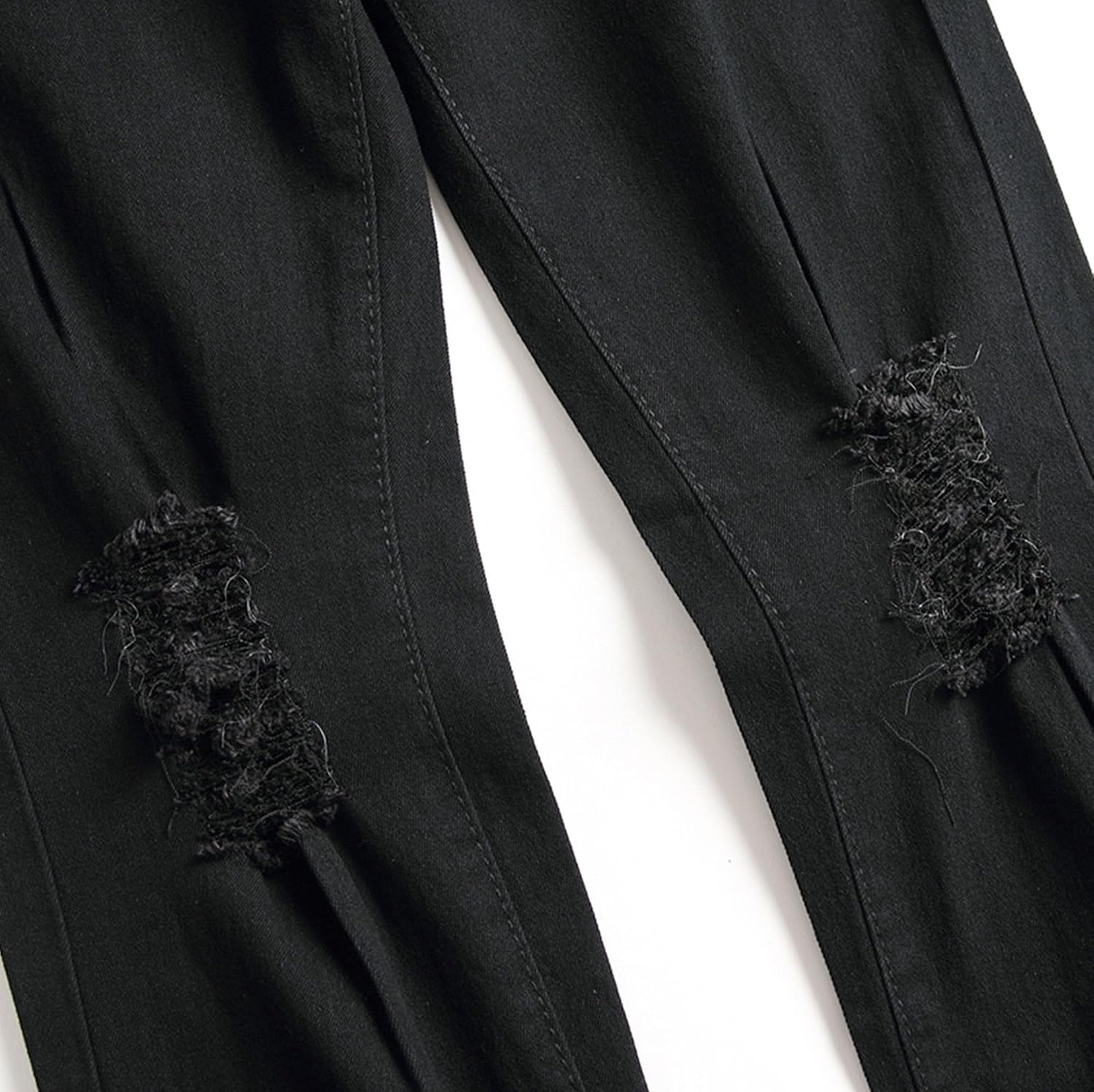 Herr Slim Fit-jeans herr stretch rippade slim fit skinny jeans mode raka ben komfortbyxor