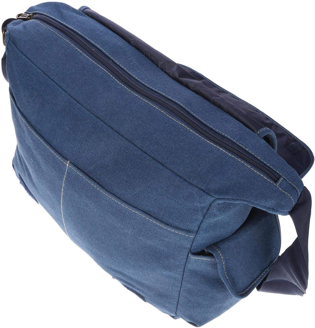 Christian Wippermann stor XL herr dam väska axelväska kanvas Messenger Bag