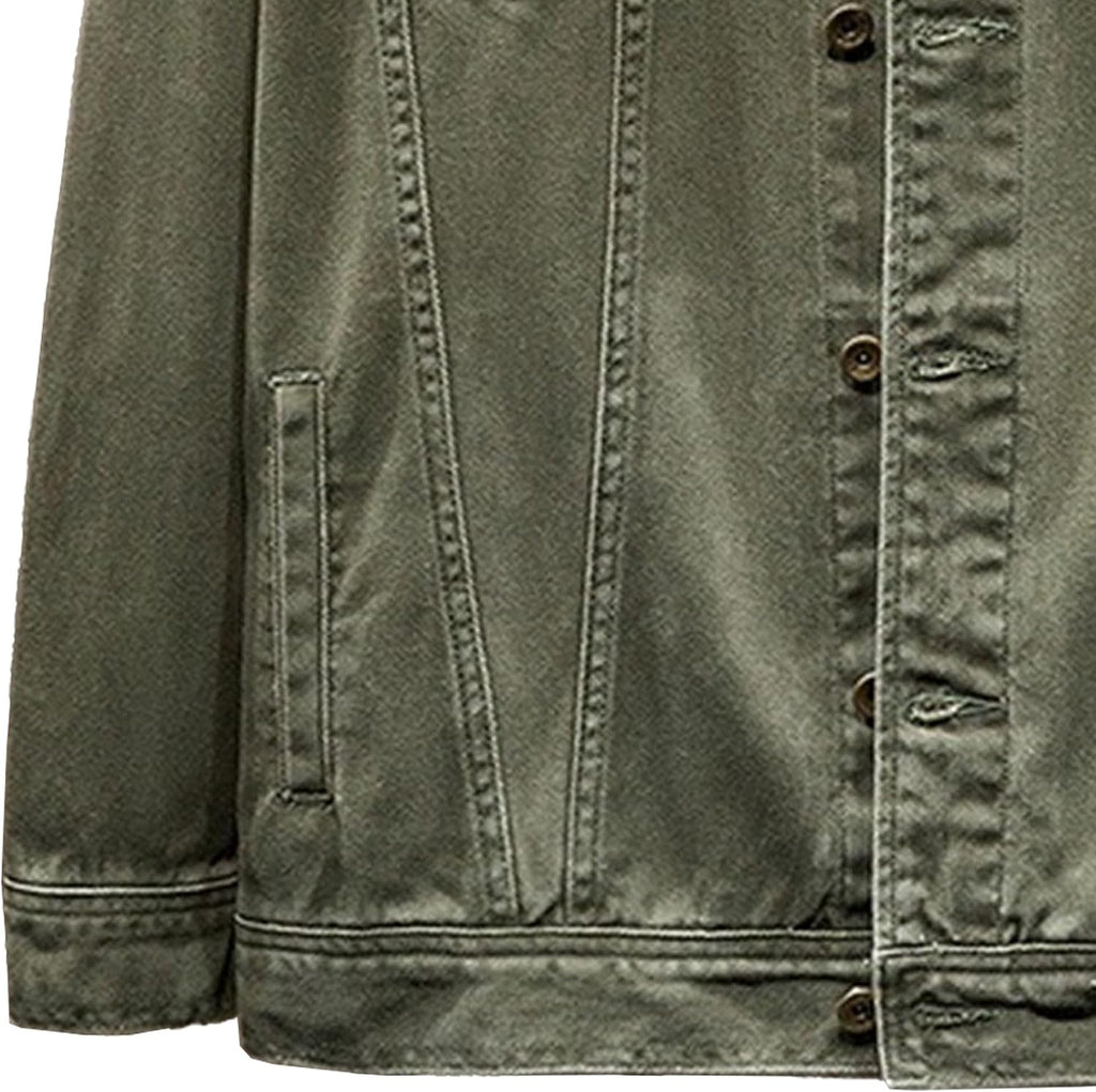 JEShifangjiusu Män Street Fashion Casual Denim Ytterkläder Baggy Rapper Denim Jackor Hip Hop Avslappnad Passform Streetwear