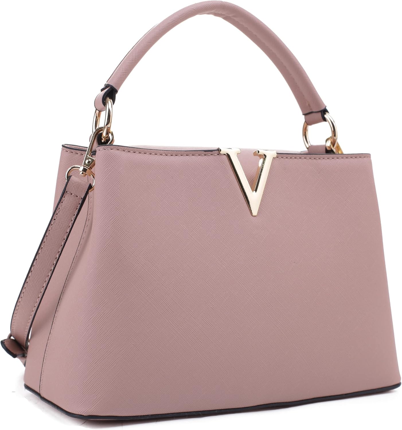 EVVE liten skolväska för kvinnor klassisk topphandtag handväskor mode crossbody handväskor med axelrem
