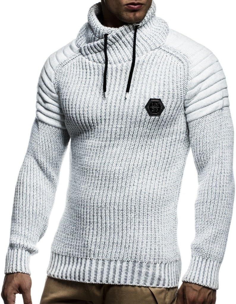 Leif Nelson Pullover stickad tröja för män LN-5235