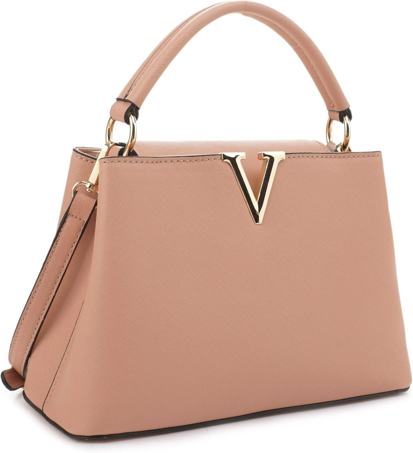 EVVE liten skolväska för kvinnor klassisk topphandtag handväskor mode crossbody handväskor med axelrem