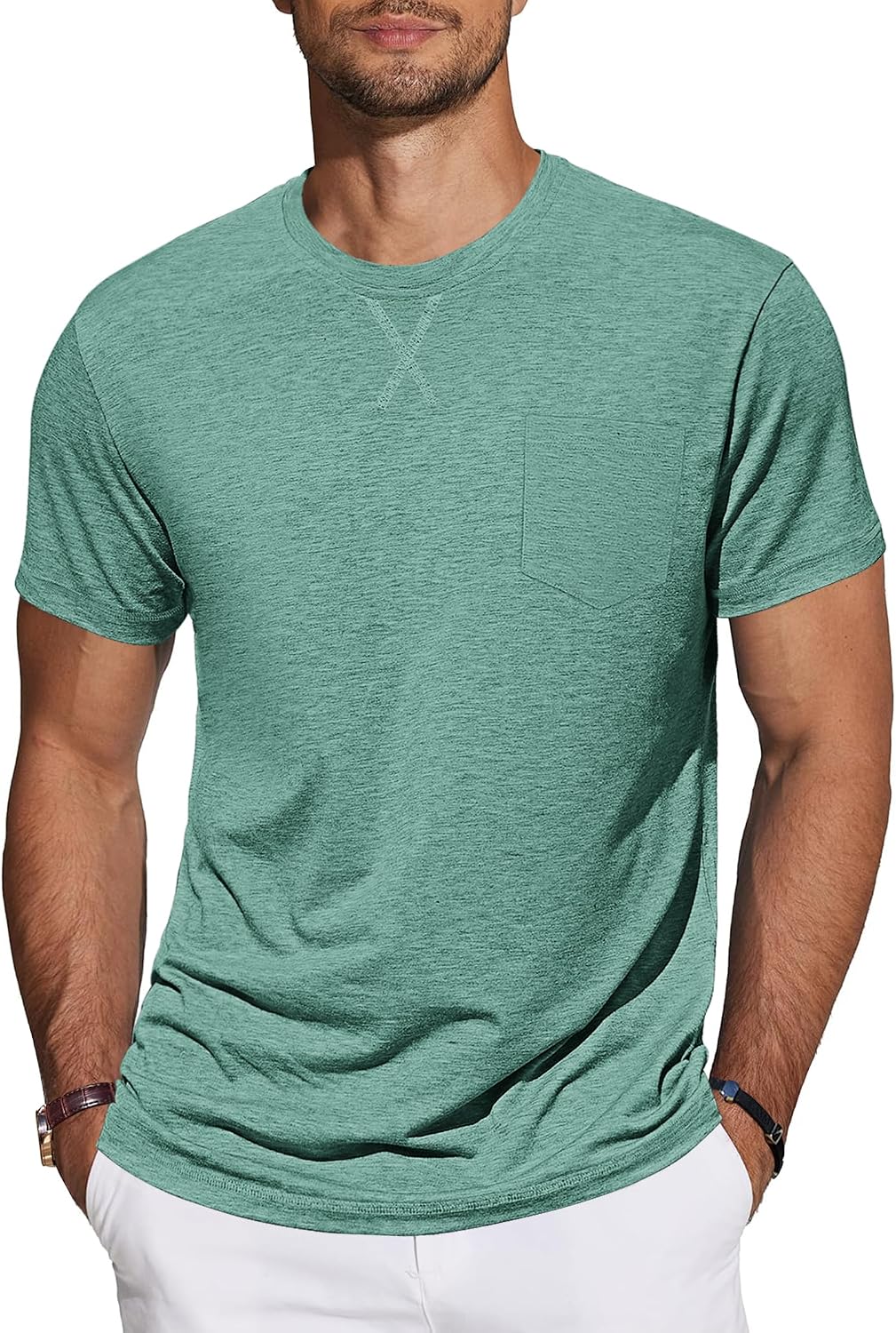 TARAINYA T-shirt herr bomull kortärmad rund hals enfärgad skjortor män sommar M-4XL