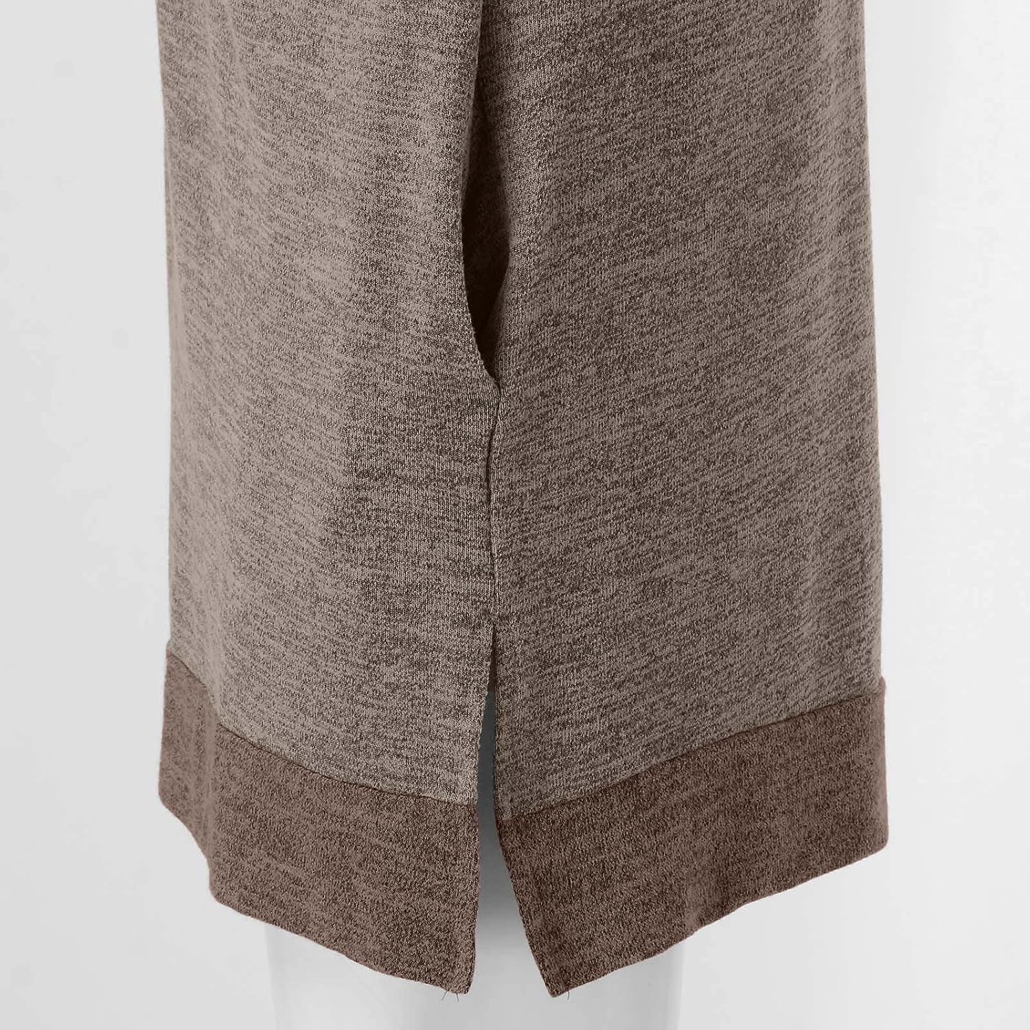 HUIFUAO T-shirt för kvinnor långärmad rund hals färgblock delad topp lös pullover topp skjorta kvinnor svart plus size t-shirt