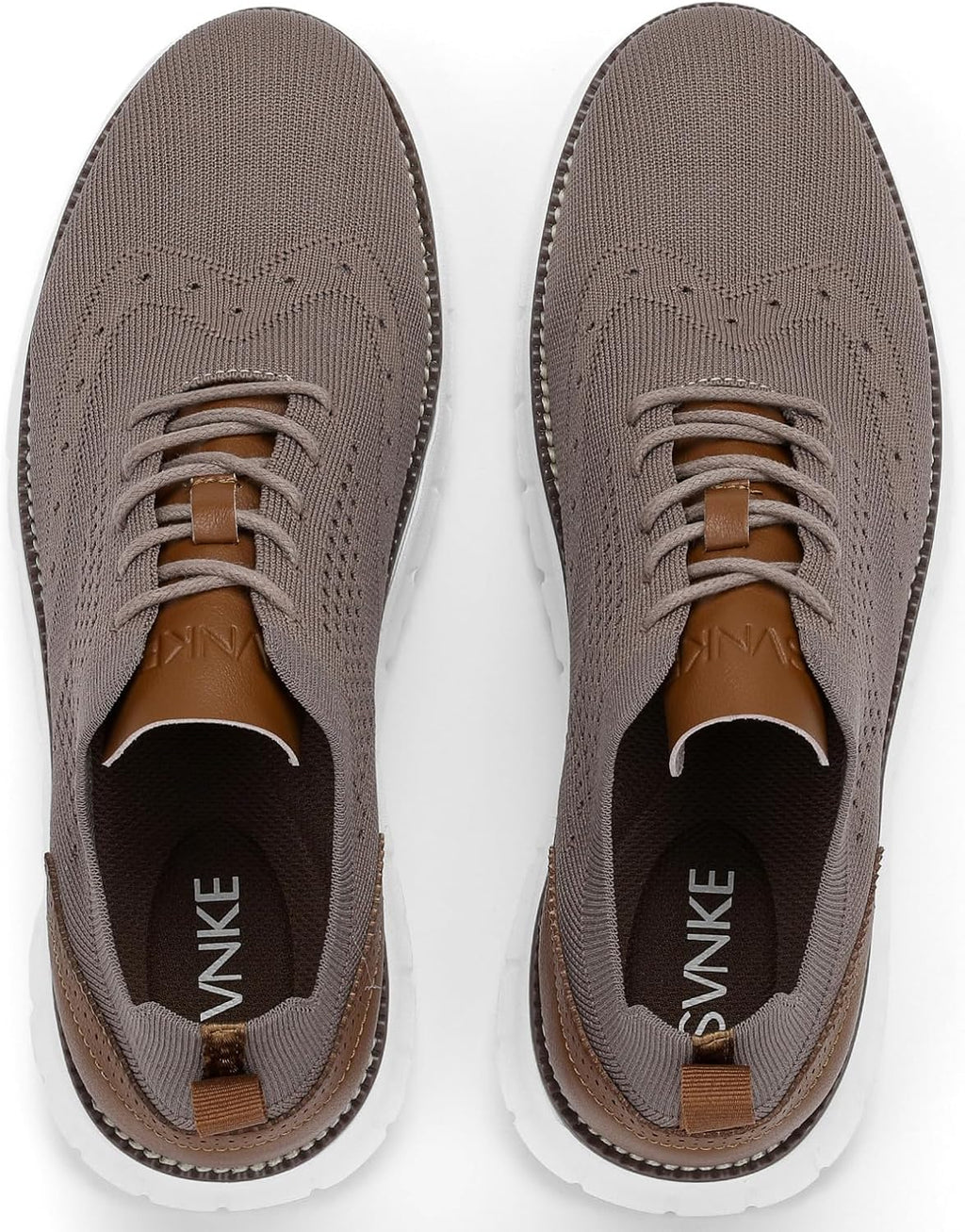 SVNKE mäns Oxfordskor formella promenadskor finskor klassiska halkfria business vardagsskor snörning lätt sneaker