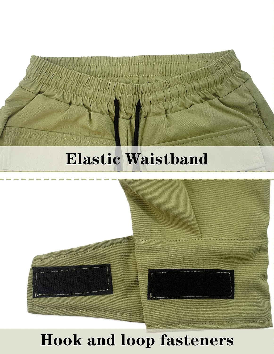 AIEOE Cargobyxor, herr, hip hop, techwear, cargobyxor med reflekterande ränder, streetwear, punkbyxor, joggingbyxor, joggingbyxor med fickor, elastisk linning