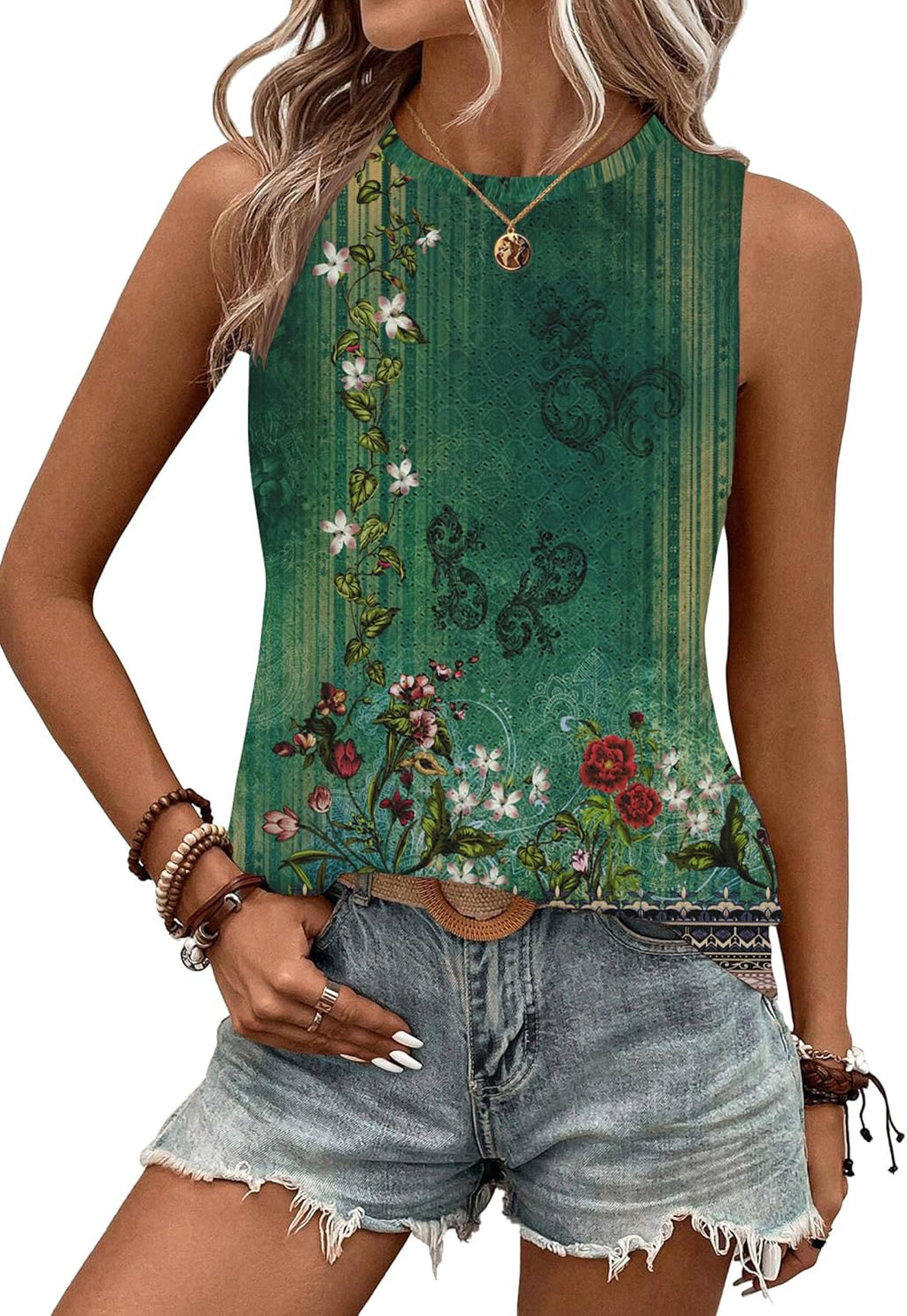 Zeagoo damlinne 2026 sommar ärmlös t-shirt rund hals blustopp lätt eleganta toppar basic top S–XXL