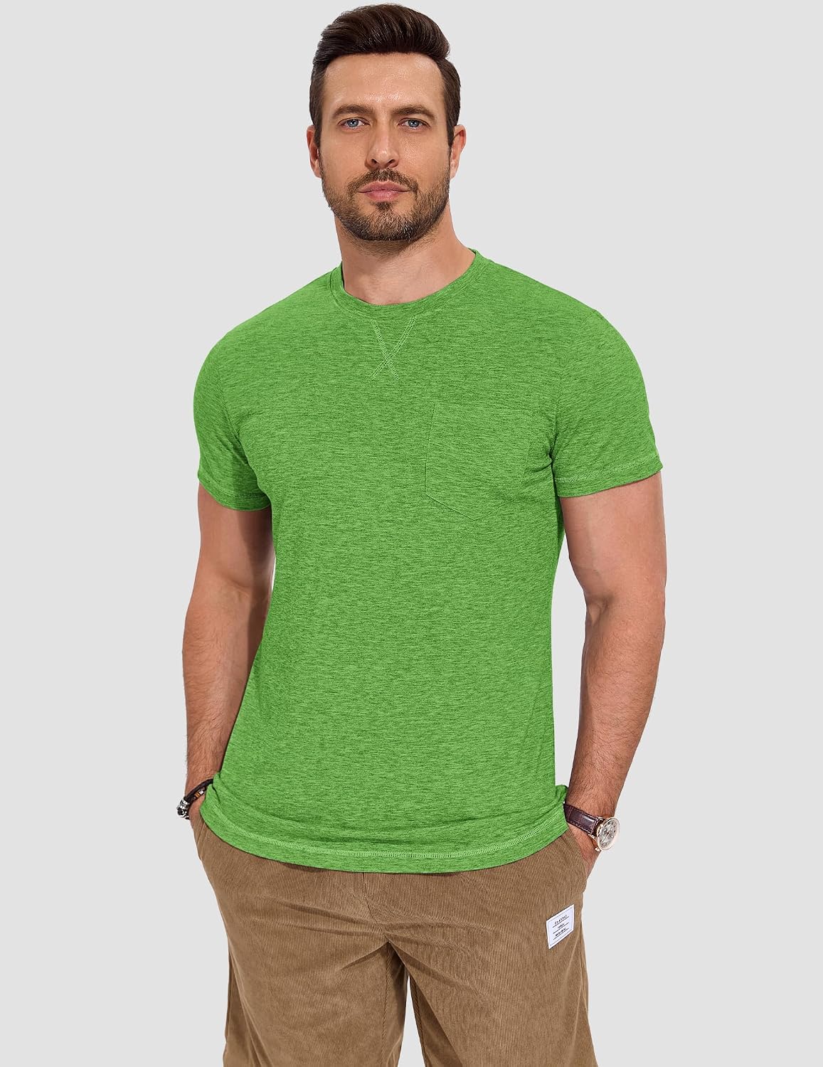 TARAINYA T-shirt herr bomull kortärmad rund hals enfärgad skjortor män sommar M-4XL