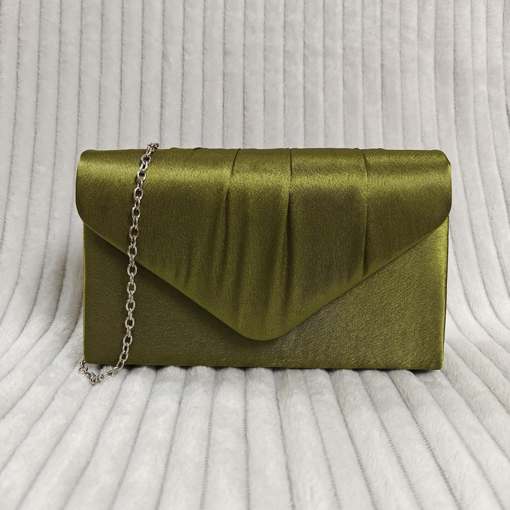 fi9® DAMER SATIN PARTY BORD BRIDAL EVENING CLUTCH HANDVÄSKA Handväska