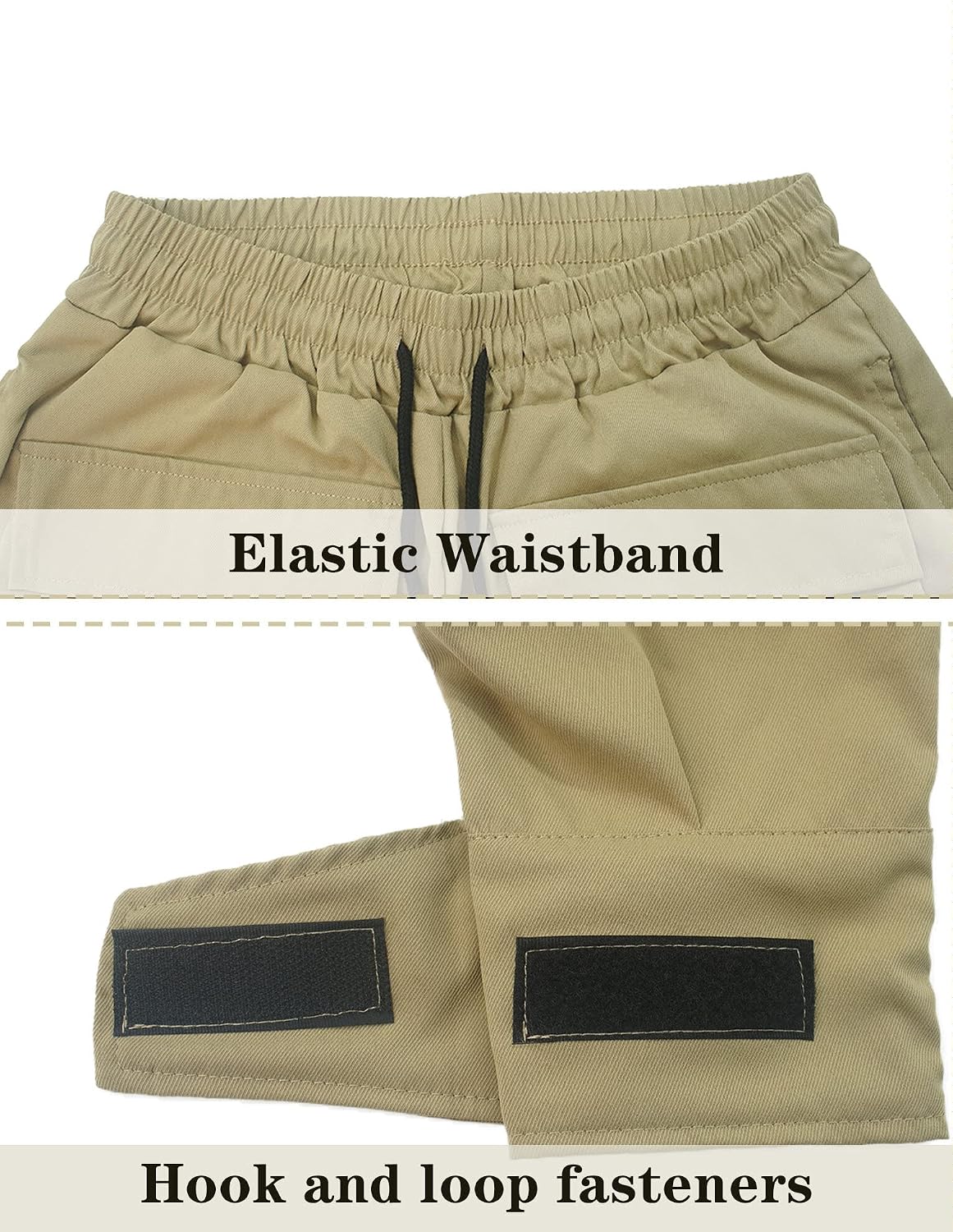 AIEOE Cargobyxor, herr, hip hop, techwear, cargobyxor med reflekterande ränder, streetwear, punkbyxor, joggingbyxor, joggingbyxor med fickor, elastisk linning