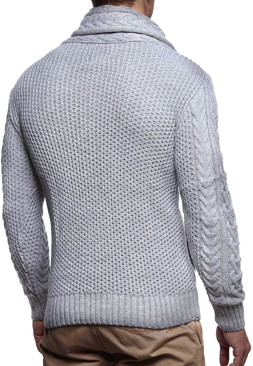 Leif Nelson Herrcardigan, jacka med sjalkrage, LN-4195