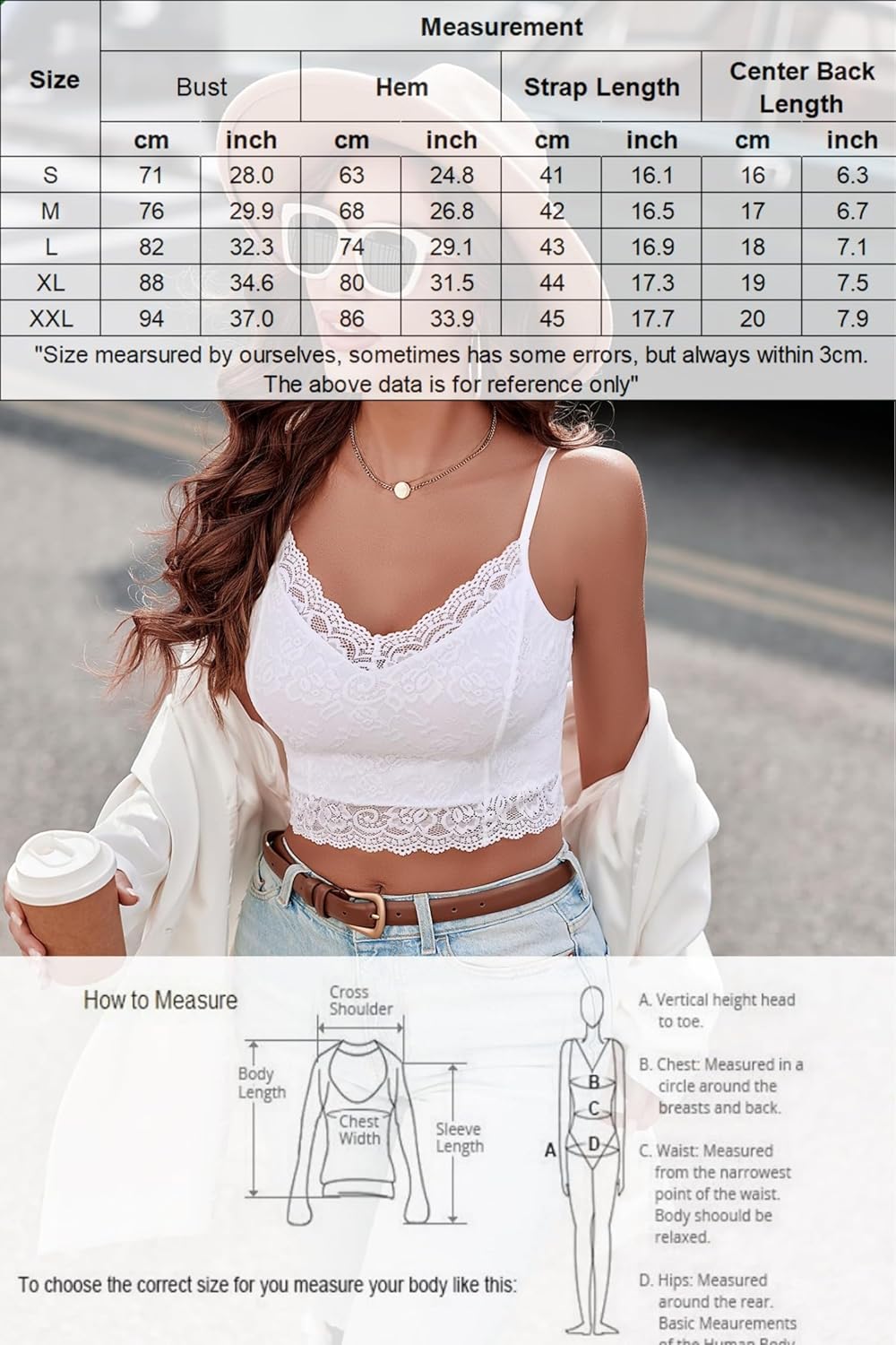 Avidlove dam spets bustier topp sexig bralette undertröja basic spagettiremmar camisole V-ringad rygg urtagning design tank toppar crop