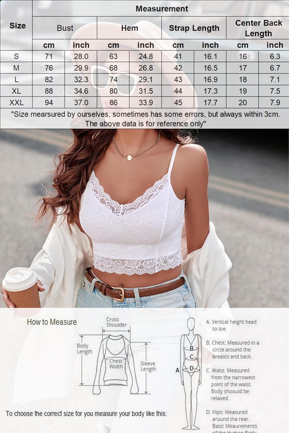 Avidlove dam spets bustier topp sexig bralette undertröja basic spagettiremmar camisole V-ringad rygg urtagning design tank toppar crop