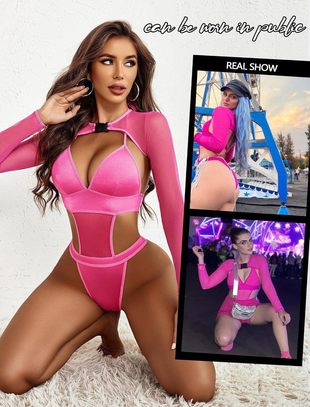 Avidlove Sexiga damunderklädesset, crop top-set, raave tyll, toppar, chica