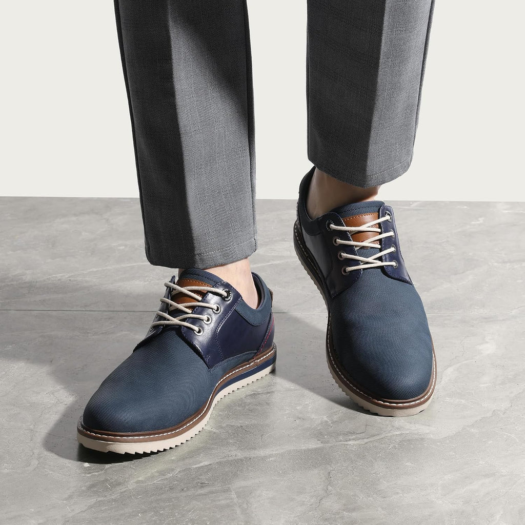 Bruno Marc Herr lågskor med snörning affärsklädsel fritidsskor Oxfords Derby Casual läderskor